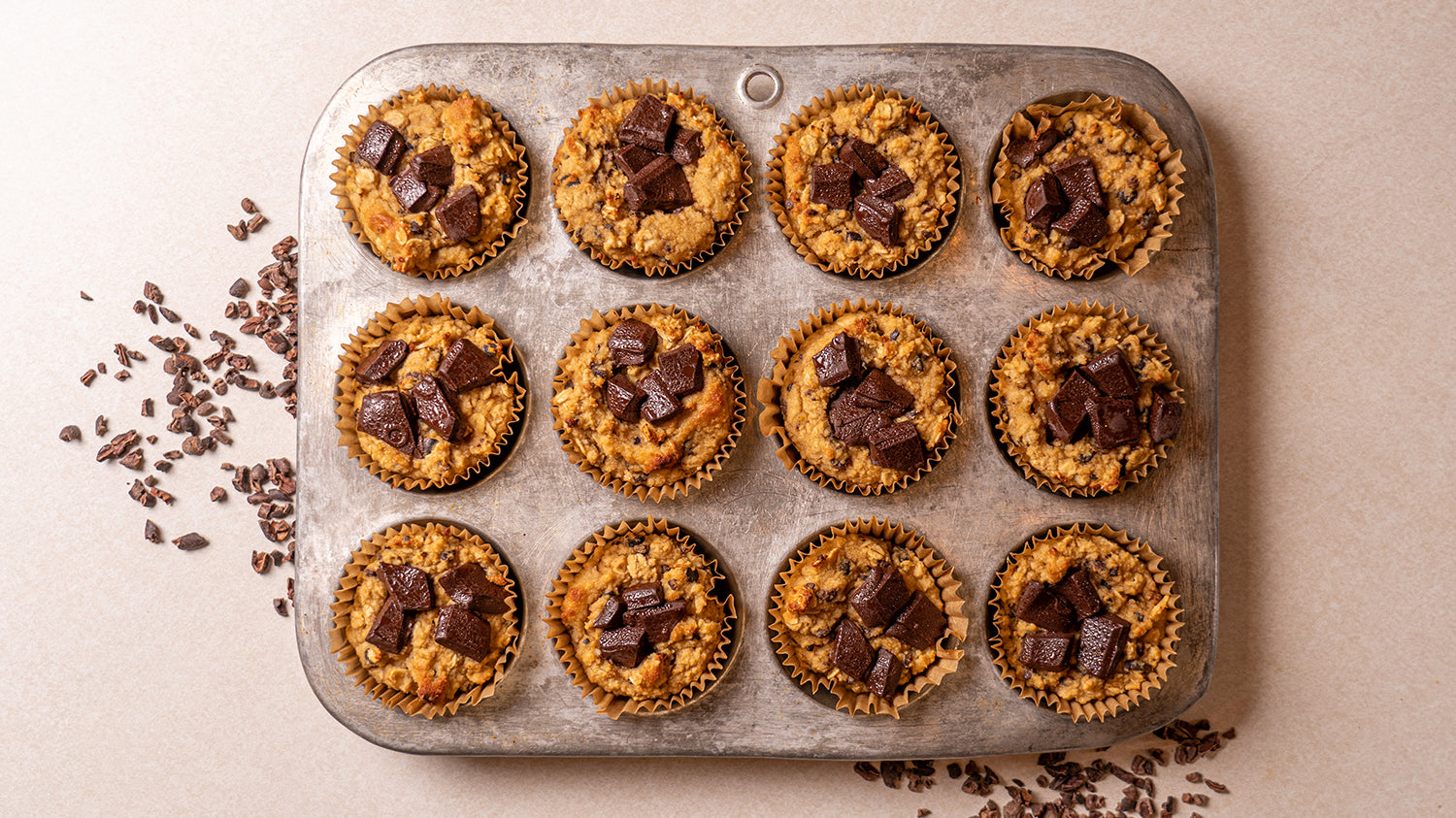 Cocoa Nib Breakfast Muffins (Gluten-Free)