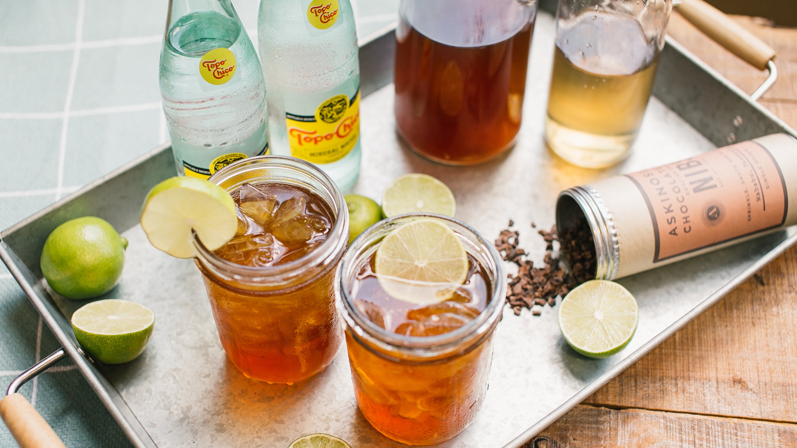 Iced Cocoa Nib Toddy with Lime