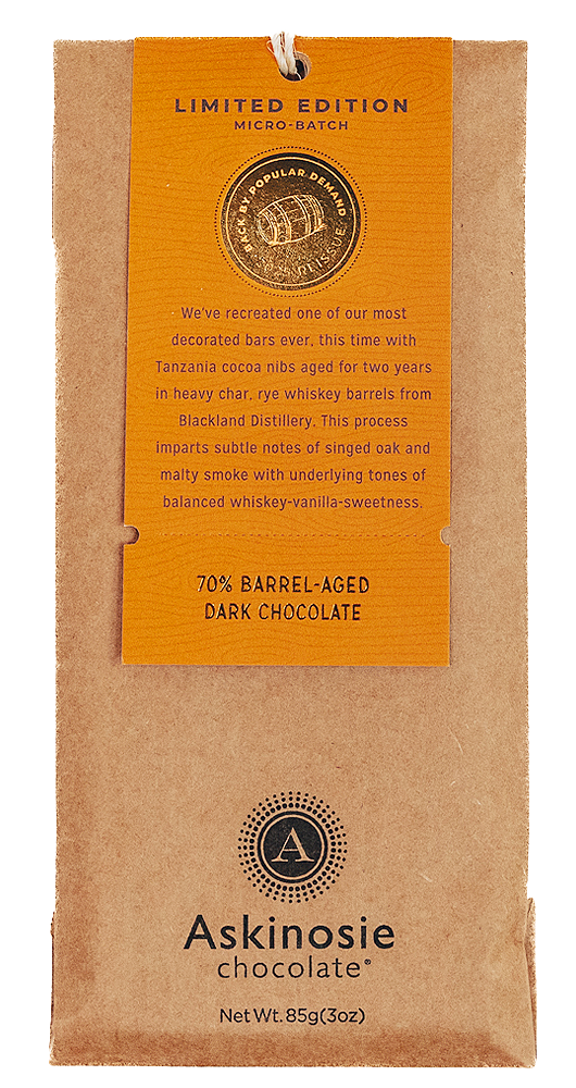 Askinosie Chocolate | Limited Edition Barrel-Aged Dark Chocolate Bar