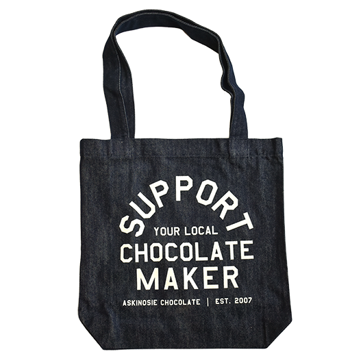 Support Your Maker Denim Tote Askinosie Chocolate