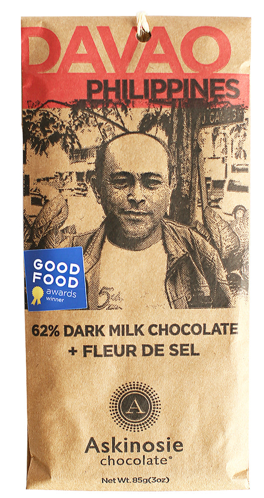 62% Dark Milk Chocolate + Fleur de Sel Sea Salt Bar