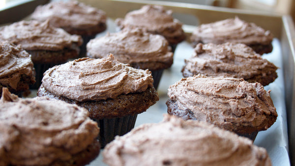 Askinosie Chocolate Cupcakes + Chocolate Frosting