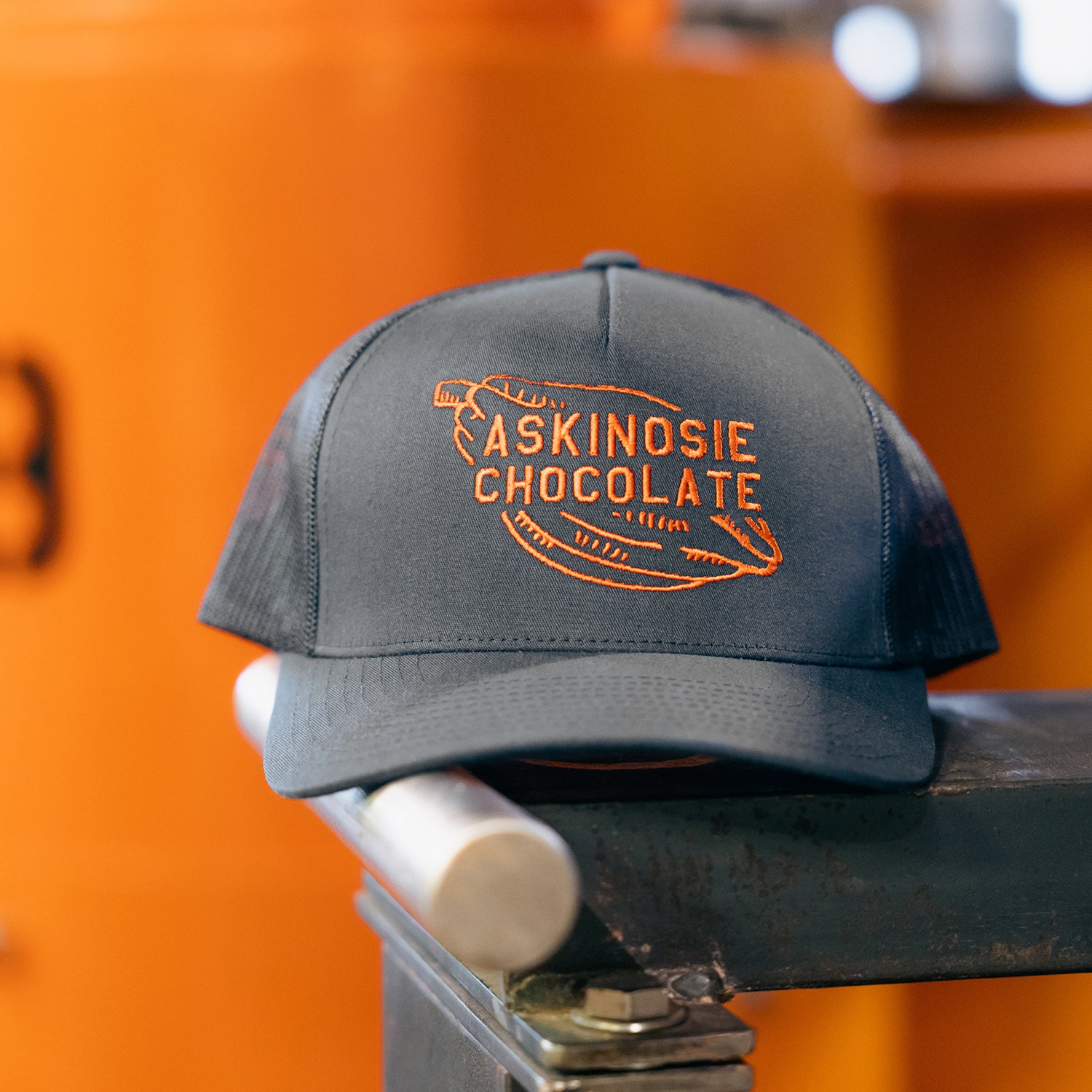 Askinosie Chocolate Embroidered Hat