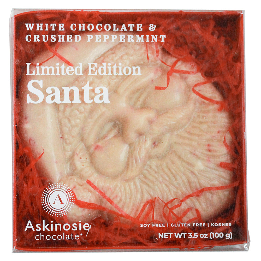 Limited Edition White Chocolate Peppermint Santa