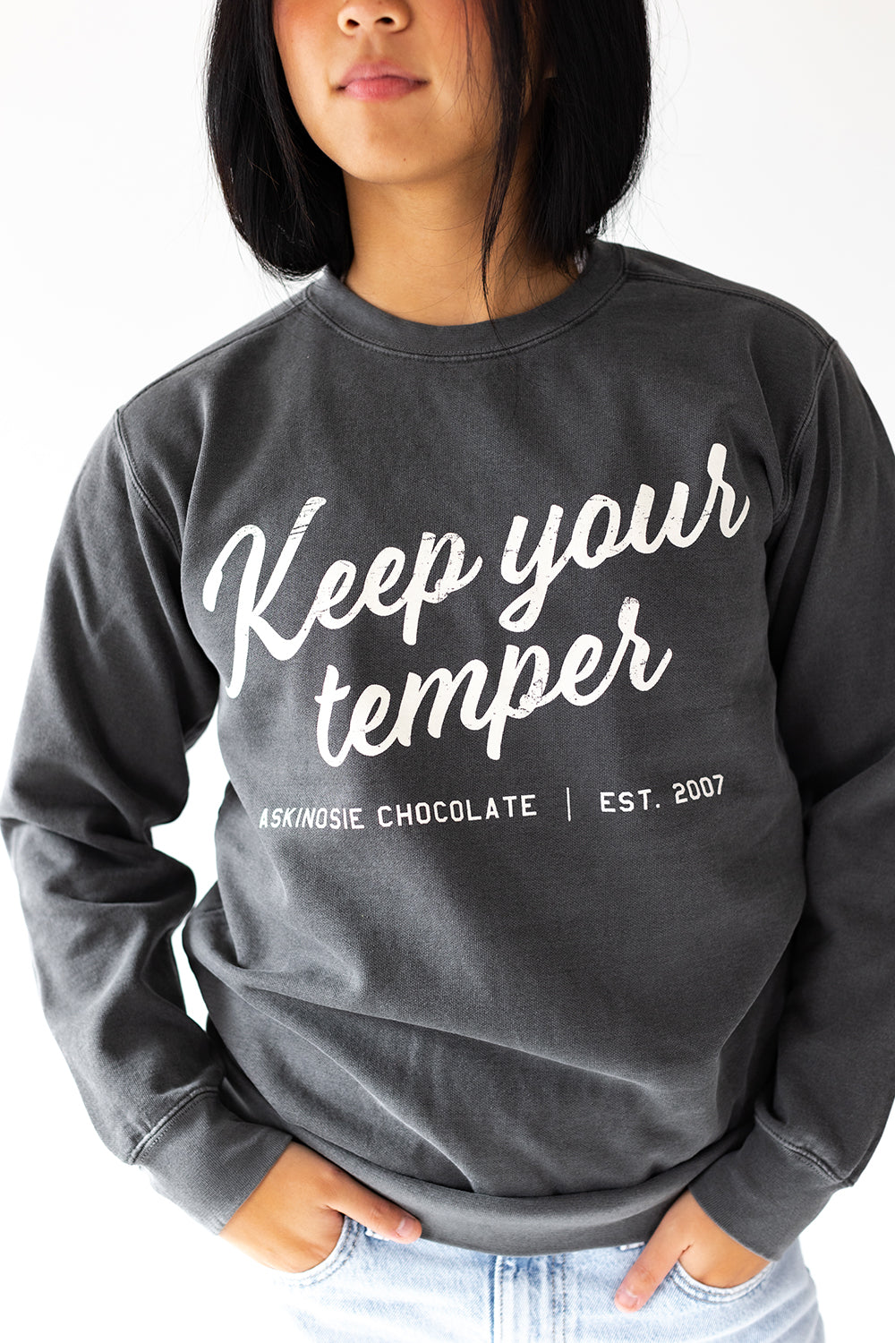 Keep Your Temper Chocolate Sweatshirt