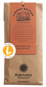 70% Barrel-Aged Dark Chocolate Bar