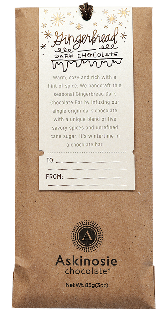 Askinosie Chocolate | Limited Edition Gingerbread Dark Chocolate Bar