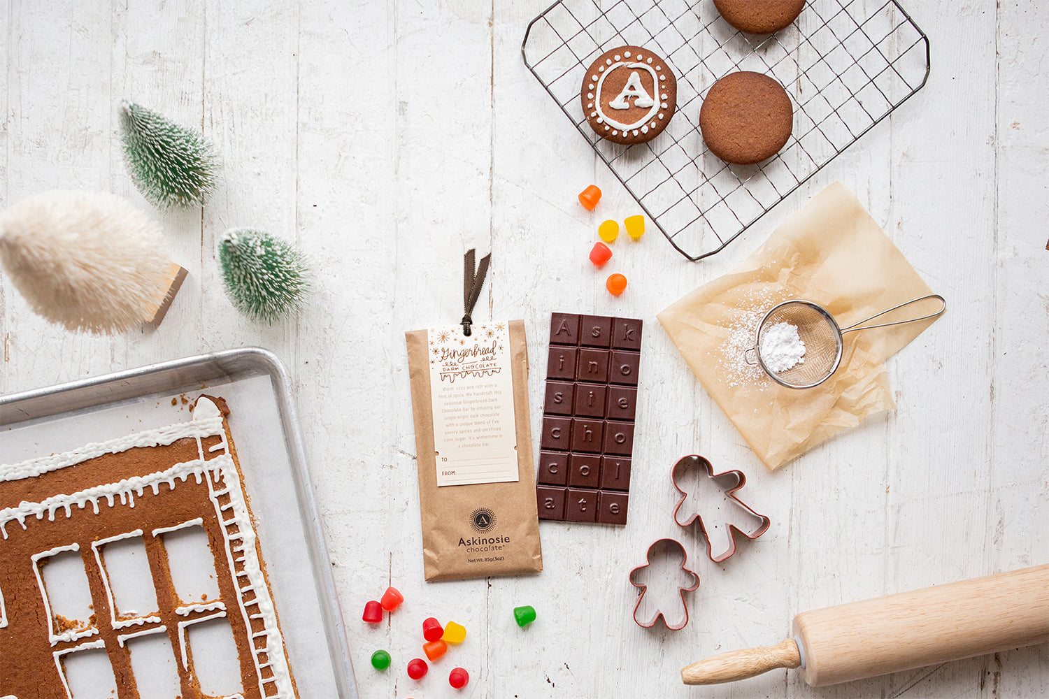 Askinosie Chocolate | Limited Edition Gingerbread Dark Chocolate Bar