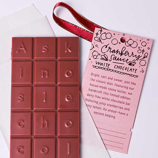 Cranberry Sauce White Chocolate Bar