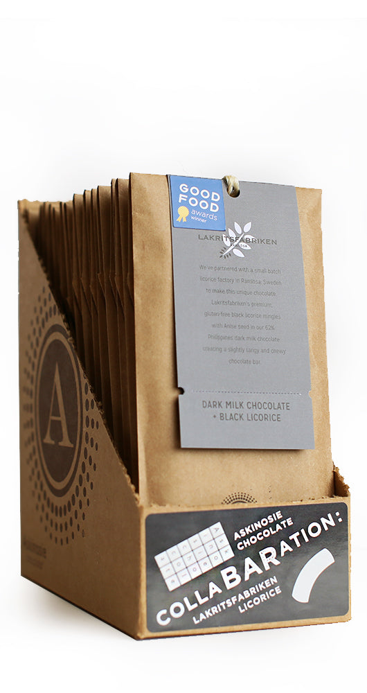 Dark Milk Chocolate + Black Licorice CollaBARation™ Bar